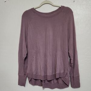 Athleta Mauve Long Sleeve Sweatshirt